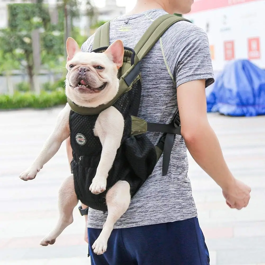 

Dog Travel Bag Carrier Backpack Pet Adjustable Carriers Front Facing Hands-Free Safety Puppy For Small Medium Dog