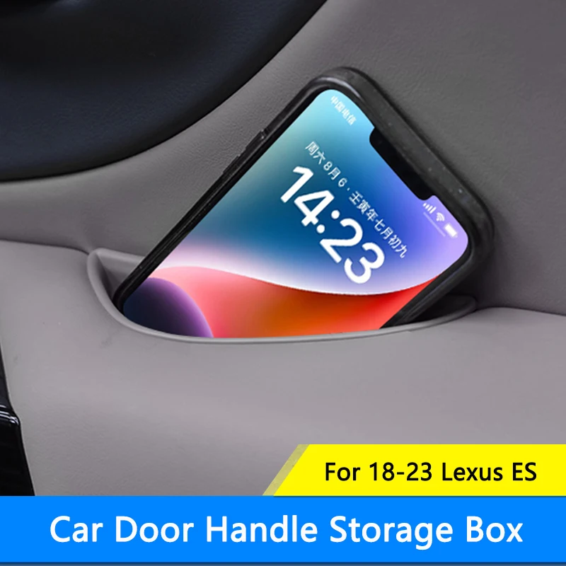 

Автомобильный Дверной ящик для хранения QHCP, органайзер для хранения дверных ручек из ТПЭ, дверной лоток, контейнер подходит для Lexus ES 2018-2023, аксессуары для интерьера