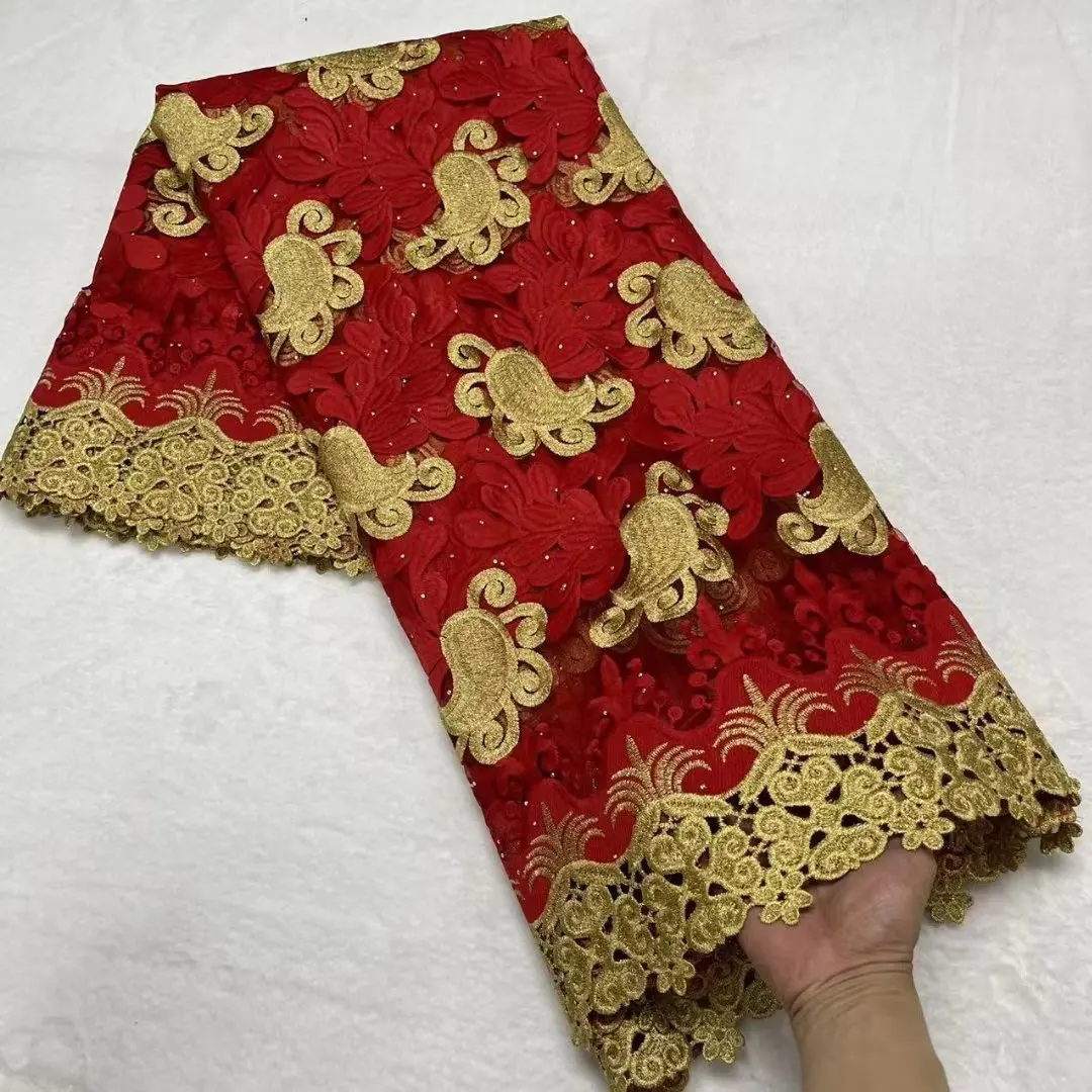 African Lace Fabric with Stones Nigerian Lace Fabric French Tulle High Quality Net Lace Fabric 5 Yards for Wedding Party
African Lace Fabric with Stones Nigerian Lace Fabric French Tulle High Quality Net Lace Fabric 5 Yards for Wedding Party
