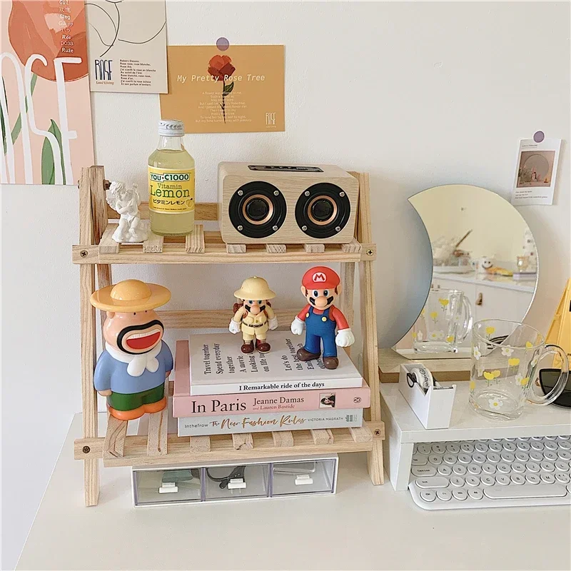 Ins Simple Wooden Desktop Storage Shelf Double Ladder Shelf Student Dormitory Office Sundry Stationery Flower Rack Bookshelf
Ins Simple Wooden Desktop Storage Shelf Double Ladder Shelf Student Dormitory Office Sundry Stationery Flower Rack Bookshelf