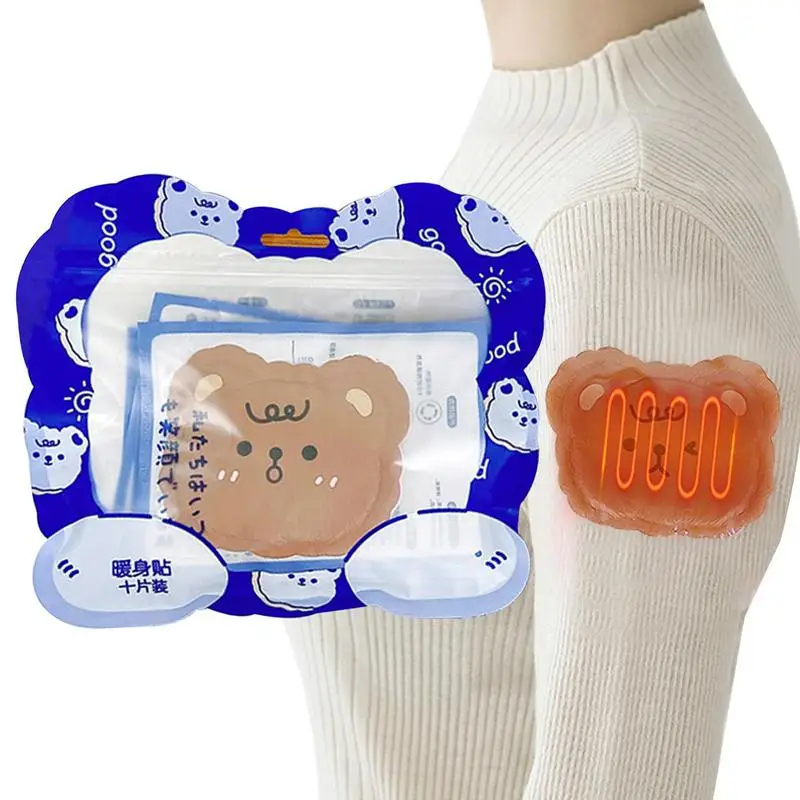 

10pcs Body Warmers Self Heating Cold proof Warm Abdomen Winter Heating Paste Hand Foot Warmer Stickers Winter Warm Paste Pads