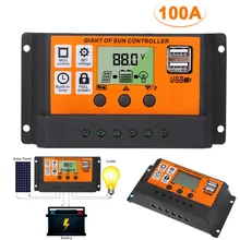 100A MPPT Solar Panel Regulator Charge Controller Auto Focus Tracking DC 12/24V LCD Display Automatic Recovery Controller
100A MPPT Solar Panel Regulator Charge Controller Auto Focus Tracking DC 12/24V LCD Display Automatic Recovery Controller