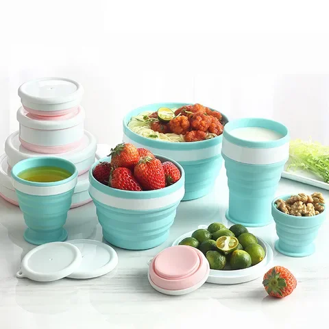 Round Folding Silicone Lunch-Box Folding Cups Travel Food Container Portable Bowl Collapsible Salad Bowl Outdoor Tea Coffee Cups
Round Folding Silicone Lunch-Box Folding Cups Travel Food Container Portable Bowl Collapsible Salad Bowl Outdoor Tea Coffee Cups