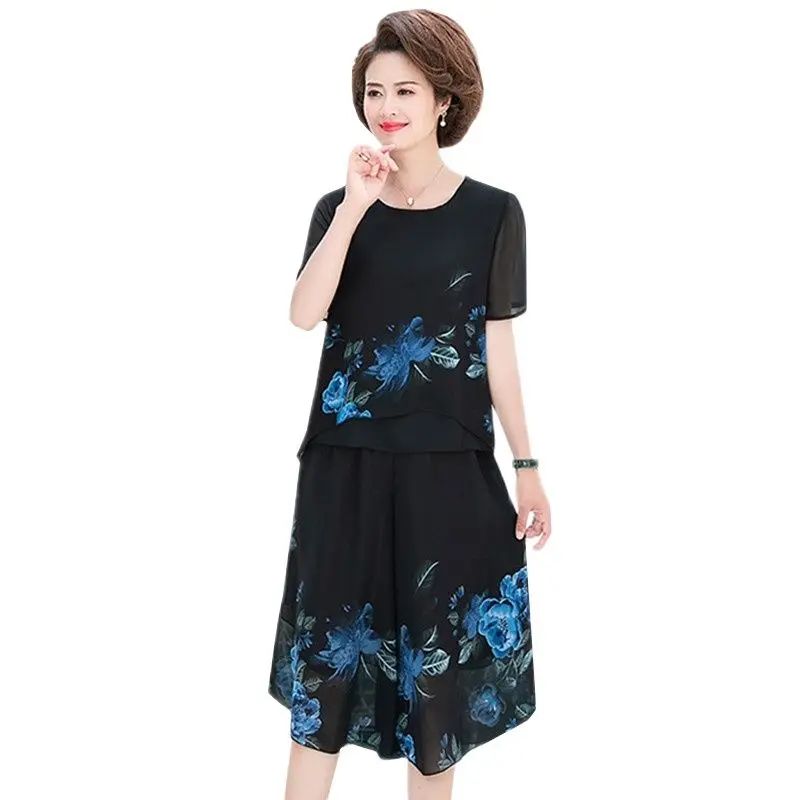 Комплект из двух предметов UHYTGF, женская футболка с коротким рукавом и цветочным принтом, шифоновый топ и брюки, модный летний Повседневный Женский комплект из 2 предметов, 754
Комплект из двух предметов UHYTGF, женская футболка с коротким рукавом и цветочным принтом, шифоновый топ и брюки, модный летний Повседневный Женский комплект из 2 предметов, 754