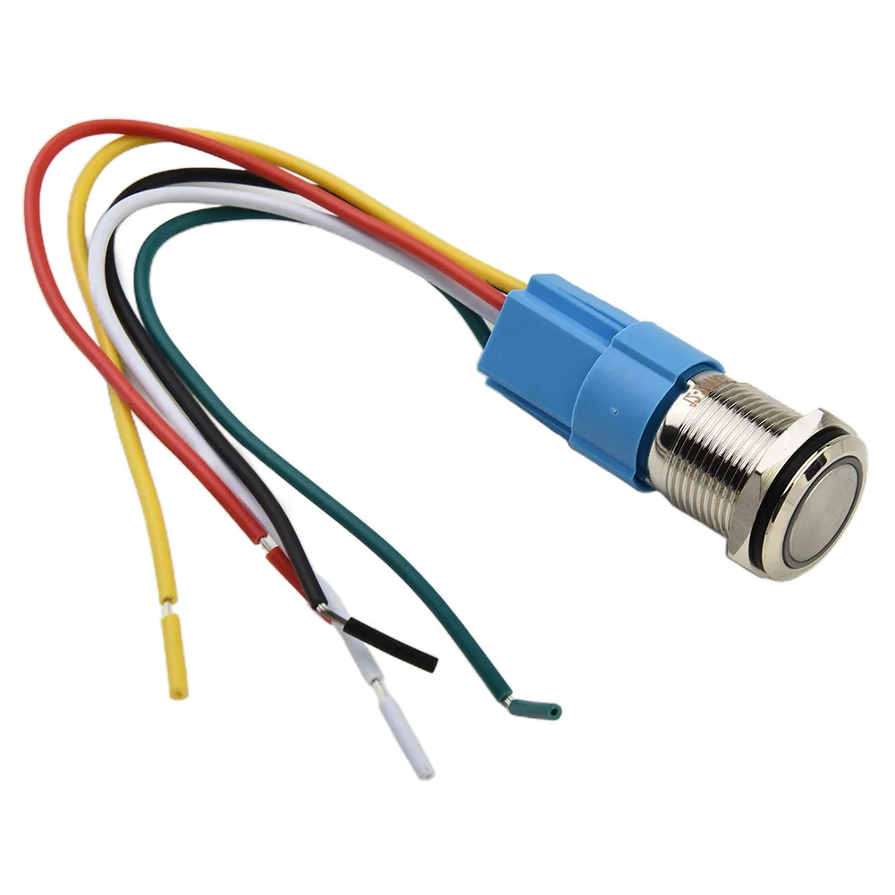 16mm Latching Push Button Switch with Ring Indicator LED Red Green White Yellow Iris Colors and 12V DC Operation
16mm Latching Push Button Switch with Ring Indicator LED Red Green White Yellow Iris Colors and 12V DC Operation