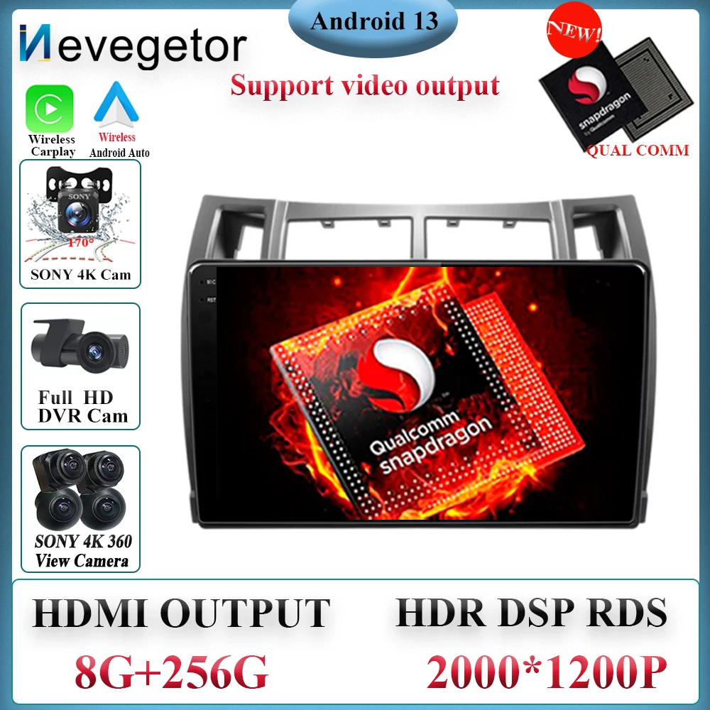 Android Qualcomm Snapdragon для Toyota Yaris 2008 - 2011 Carplay 4G Автомобильный мультимедийный GPS 2din DVD-навигатор камера заднего вида
Android Qualcomm Snapdragon для Toyota Yaris 2008 - 2011 Carplay 4G Автомобильный мультимедийный GPS 2din DVD-навигатор камера заднего вида