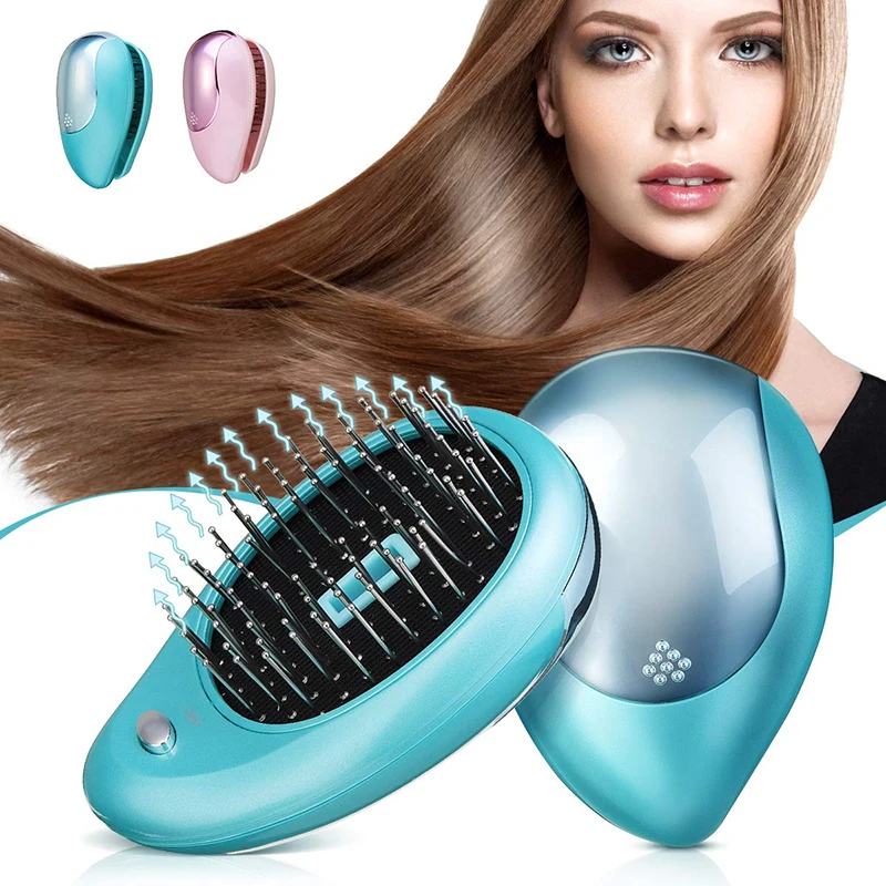 Electric Hair Ionic Brush Anti-Static Massager Straightening Hair Comb Scalp Massager Comb
Electric Hair Ionic Brush Anti-Static Massager Straightening Hair Comb Scalp Massager Comb