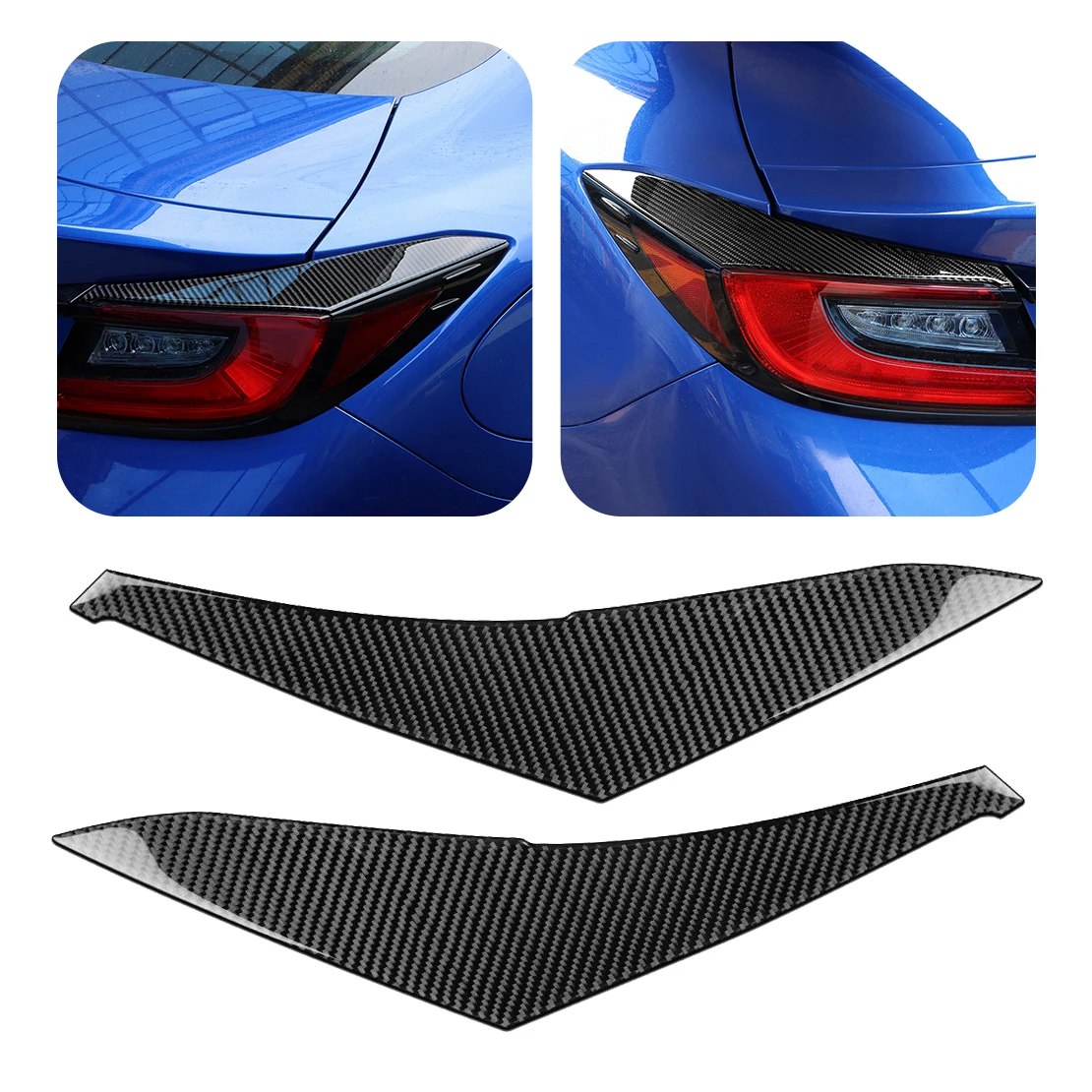 1 Pair Rear Tail Light Lamp Eyebrow Eyelid Cover Trim Sticker Black Carbon Fiber Fit for Subaru BRZ GR86 2023 2022 2021
1 Pair Rear Tail Light Lamp Eyebrow Eyelid Cover Trim Sticker Black Carbon Fiber Fit for Subaru BRZ GR86 2023 2022 2021