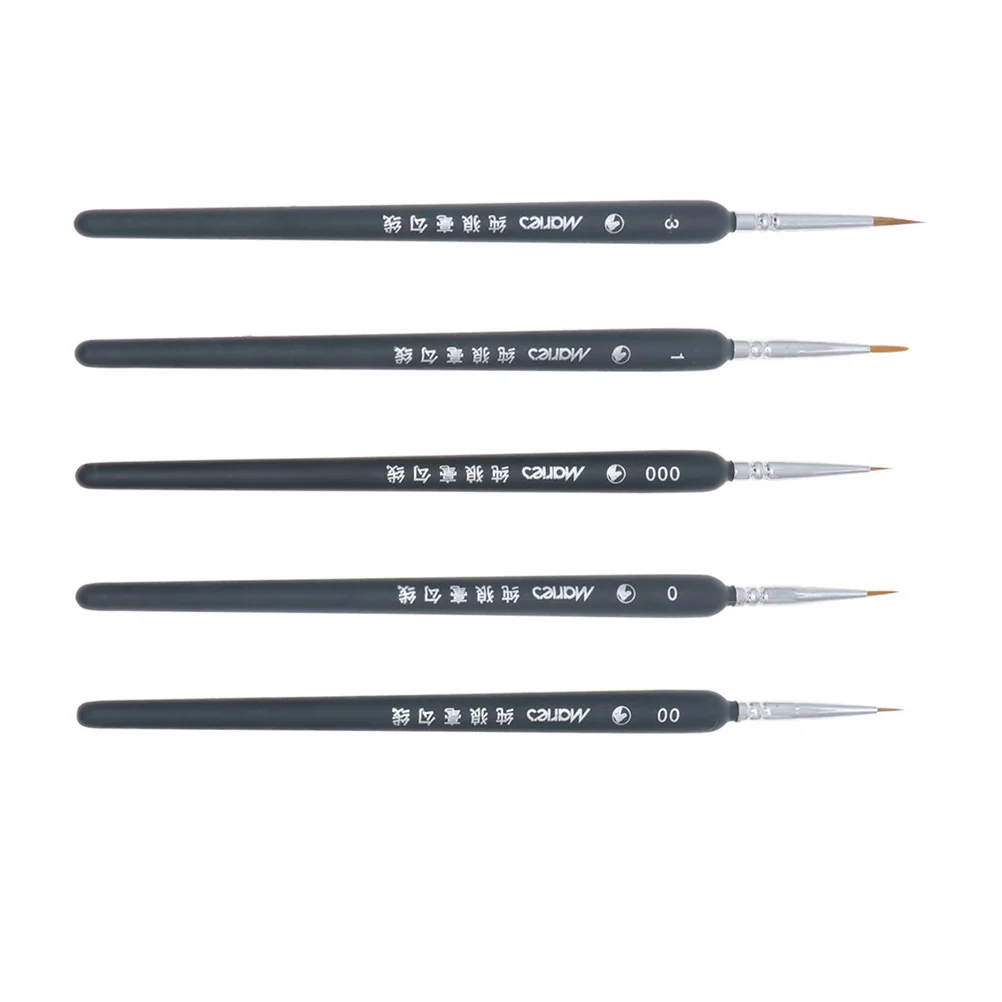 

High Quality Paint Brush Set Wolf Hair Tip Brushes Detail Paint Brush Fine Detailing Art Painting Oil Models Watercolor