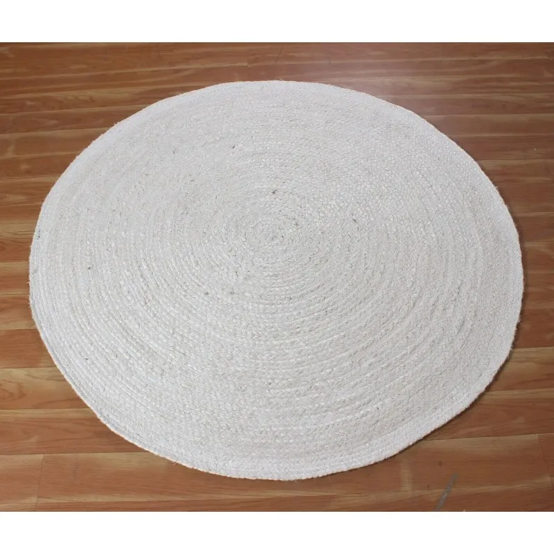 Reversible Rug Natural Jute Round Carpet Handmade Modern Living Floor Area Rugs
Reversible Rug Natural Jute Round Carpet Handmade Modern Living Floor Area Rugs