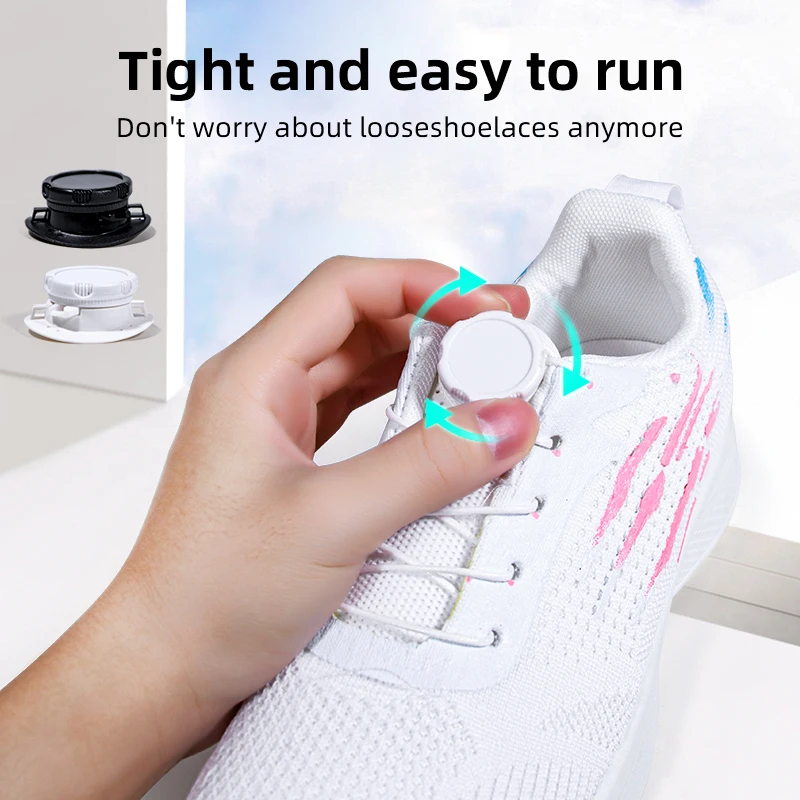 

1Pair Sneaker ShoeLaces Elastic No Tie Shoe Laces Stretching Lock Lazy laces Quick Rubber Shoelace Shoestrings 120CM