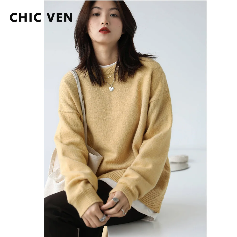 CHIC VEN Women Pullover Sweater Casual Solid Simple Basic Woman Knitted Sweaters Fashion Tops Female Autumn Winter 2021
CHIC VEN Women Pullover Sweater Casual Solid Simple Basic Woman Knitted Sweaters Fashion Tops Female Autumn Winter 2021