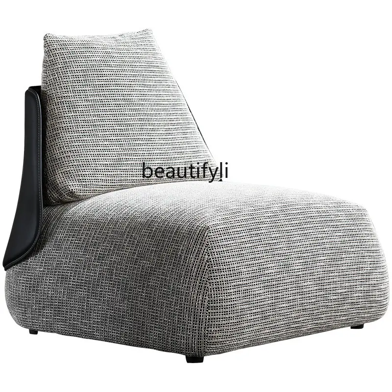 

Итальянский минималистичный одноместный диван-стул, дизайнерская модель, креативный современный роскошный стул для гостиной из кожи и ткани для отдыха