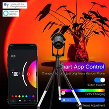 Tuya WiFi+IR Smart Tripod Projector Light RGB 6W Sunset Lamp APP Control Works With Alexa Google Assistant Home Decor Wholesale
Tuya WiFi+IR Smart Tripod Projector Light RGB 6W Sunset Lamp APP Control Works With Alexa Google Assistant Home Decor Wholesale