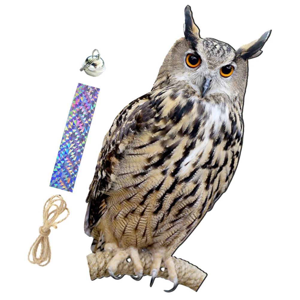 

Artificial Owl Figurines Bird Deterrent Simulation Owl Outdoor Decor Animal Statues Desktop Sculpture Ornament Wildlife Bird Art