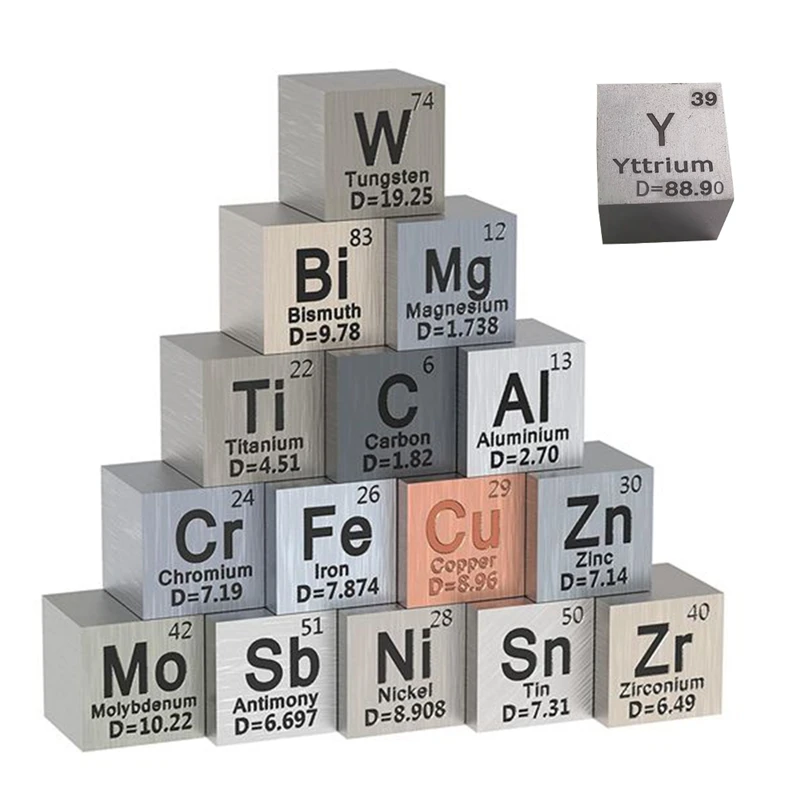 16Piece Metal Elements Squares Density Square Set For 1 Periodic Table Of Elements Collection (10Mm)
16Piece Metal Elements Squares Density Square Set For 1 Periodic Table Of Elements Collection (10Mm)