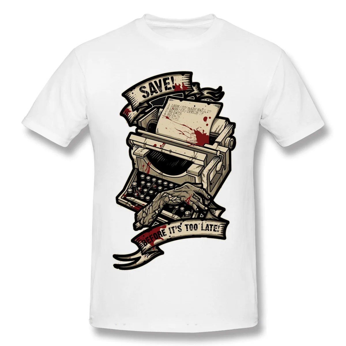 Save Before It's Too Late T Shirts residented evil Zombie Game T-Shirt Hipster ofertas O Neck Casual Tshirt Gift Idea Top
Save Before It's Too Late T Shirts residented evil Zombie Game T-Shirt Hipster ofertas O Neck Casual Tshirt Gift Idea Top