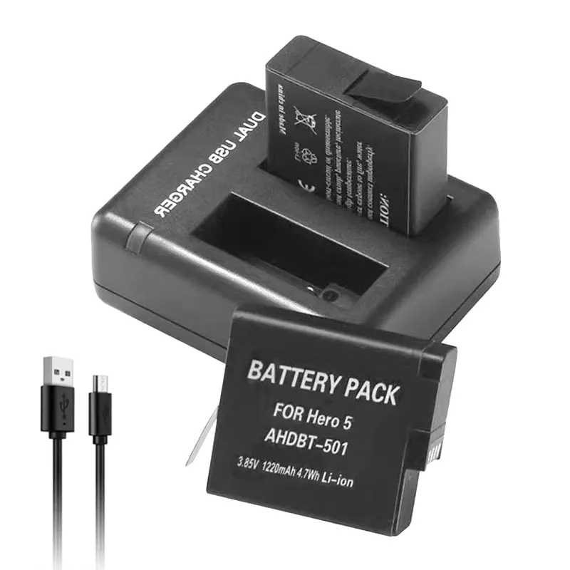 For GoPro 5 AHDBT 501 Battery 1220mAh Replacement Battery for GoPro Hero 5 6 7 8 9 10 Black Action Camera Accessories
For GoPro 5 AHDBT 501 Battery 1220mAh Replacement Battery for GoPro Hero 5 6 7 8 9 10 Black Action Camera Accessories