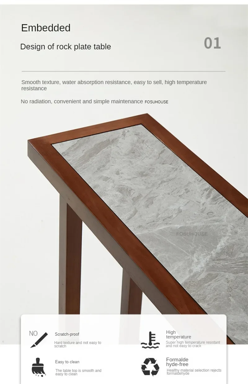 New Chinese Solid Wood Console Tables for Hallway Living Room Console Table Minimalist Light Luxury Corridor Rock Slab Entrance New Chinese Solid Wood Console Tables for Hallway Living Room Console Table Minimalist Light Luxury Corridor Rock Slab Entrance