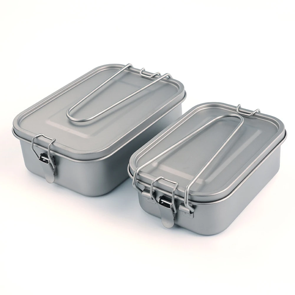 1pc Lunch Box 800ml/1200ml Titanium Lunch Box With Handle Leak-Proof Camping Food Storage Containers For Outdoor Activities
1pc Lunch Box 800ml/1200ml Titanium Lunch Box With Handle Leak-Proof Camping Food Storage Containers For Outdoor Activities