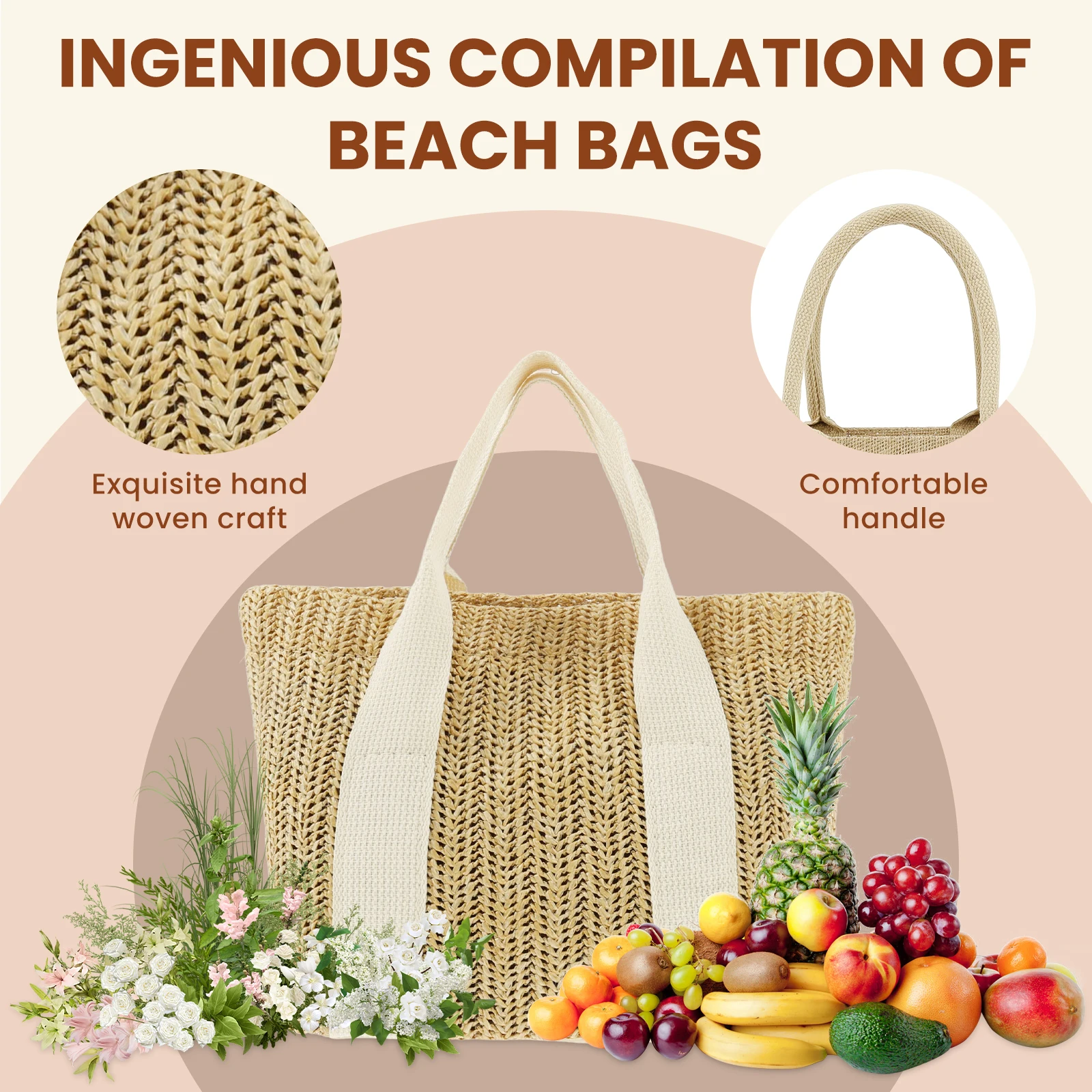 3-Piece Hollow Straw Tote Set 3 Saf1c1bbfc9114588b8aaf5fc8168c81cW