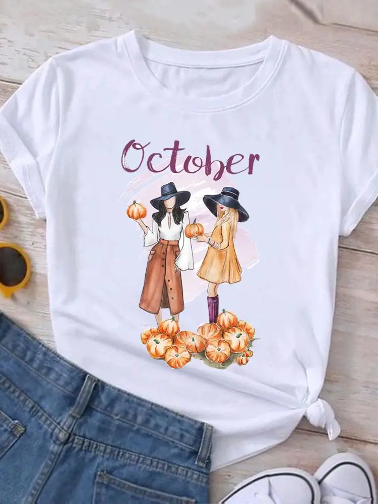 Pumpkin Style Trend 90s T-shirt Print Clothes Fall Autumn T Shirt Women Halloween Thanksgiving Female Graphic Top Clothing Tee
Pumpkin Style Trend 90s T-shirt Print Clothes Fall Autumn T Shirt Women Halloween Thanksgiving Female Graphic Top Clothing Tee