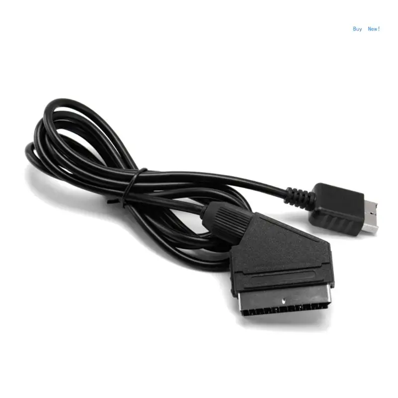 

1.8m RGB Scart Video Cable Cord For PS1 for PS2 for PS3 Game Console