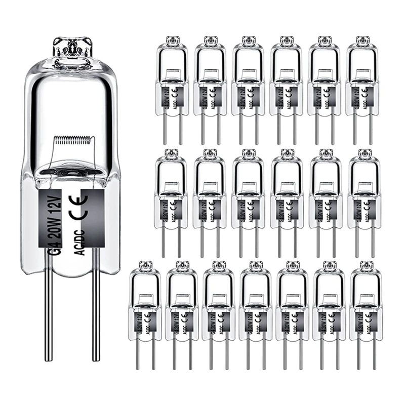 New 40PCS G4 12V 20W Halogen Lamp G4 12V Bulb Inserted Beads Crystal Lamp Halogen Bulb 20W 12V Halogen Bulbs
New 40PCS G4 12V 20W Halogen Lamp G4 12V Bulb Inserted Beads Crystal Lamp Halogen Bulb 20W 12V Halogen Bulbs