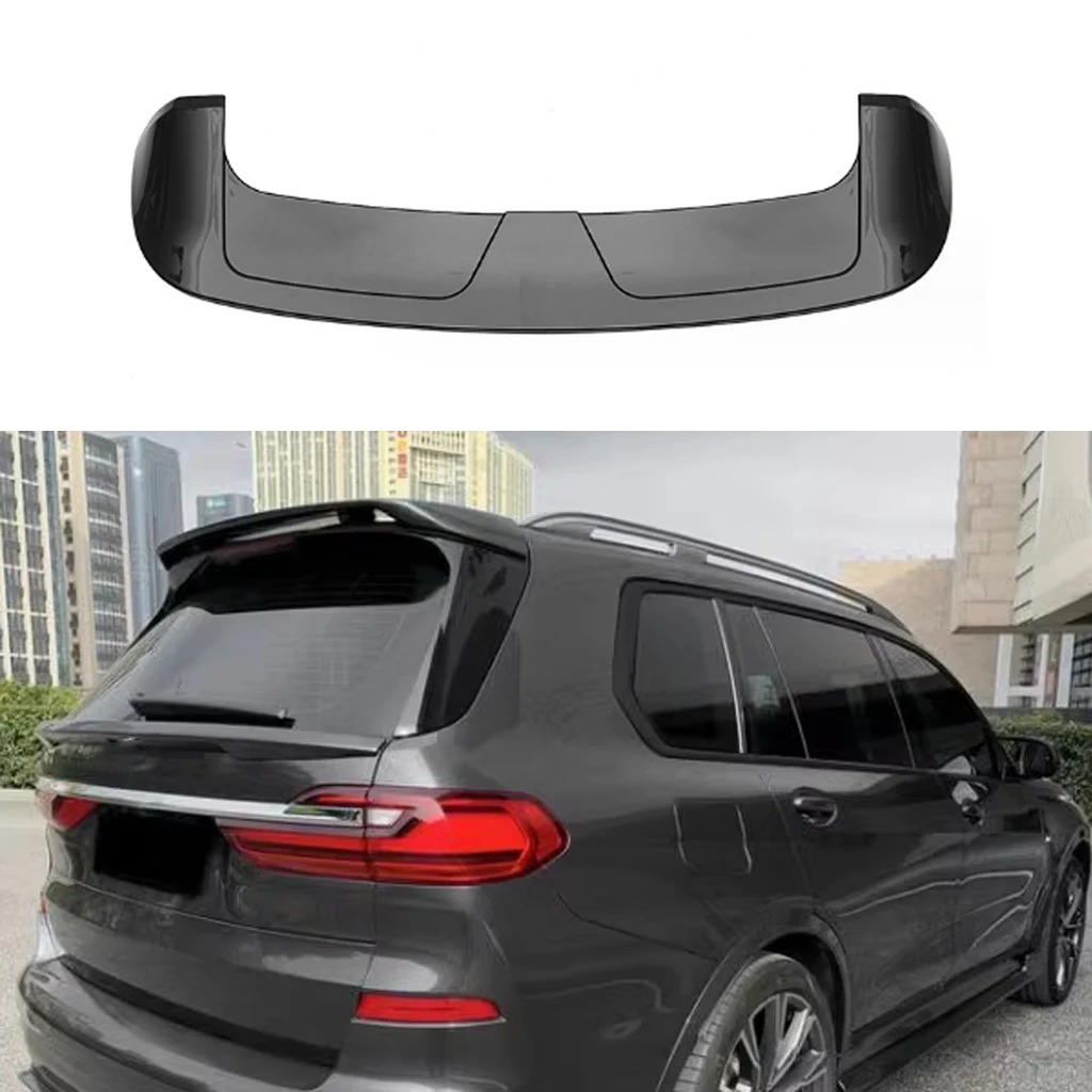 

Car Rear Trunk Boot Spoiler Wing For BMW X7 G07 2019 2020 2021 2022 2023 Glossy Black Rear Roof Spoiler Wing Body Kits Tuning