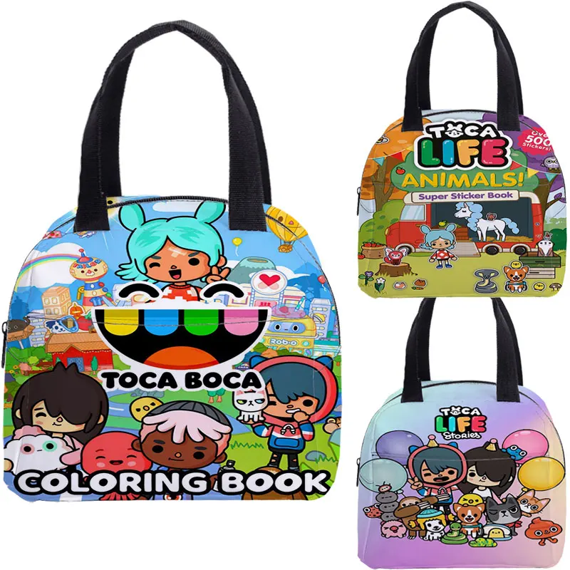 New Toca Life World Lunch Bag Portable Tote Cooler Bag Bento Pouch Lunch Container School Food Storage Bags Outdoor Camping Bag
New Toca Life World Lunch Bag Portable Tote Cooler Bag Bento Pouch Lunch Container School Food Storage Bags Outdoor Camping Bag