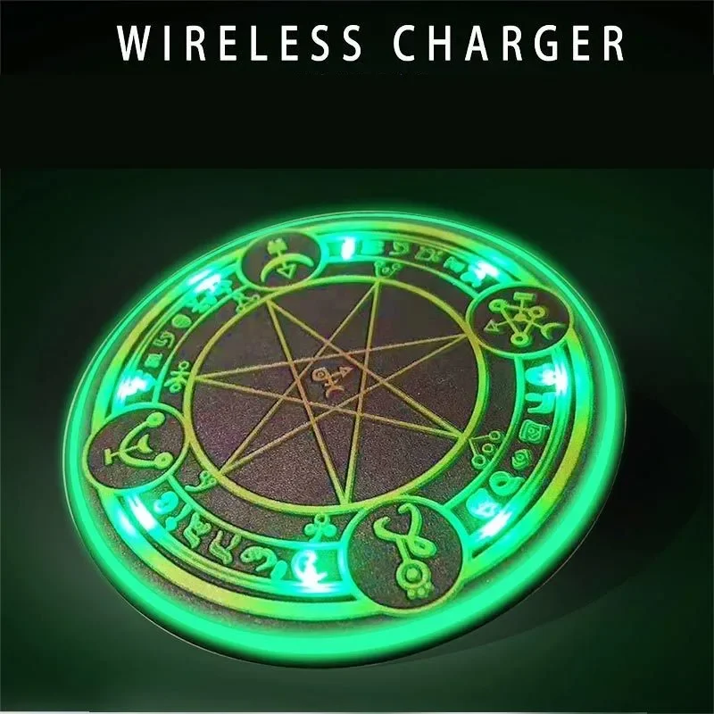 10W QI Glowing Magic Array Wireless Charger Action Figure Portable Mobile Phone Universal Fast Charging Pad For iPhone Android
10W QI Glowing Magic Array Wireless Charger Action Figure Portable Mobile Phone Universal Fast Charging Pad For iPhone Android