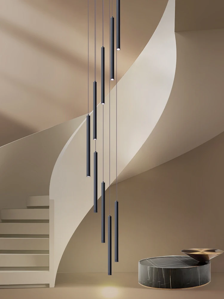 Pendant Light Staircase LED Modern Pendant Luster Aluminium Chandeliers for Living room Hanging Lamps for Ceiling Pendant Lights
Pendant Light Staircase LED Modern Pendant Luster Aluminium Chandeliers for Living room Hanging Lamps for Ceiling Pendant Lights