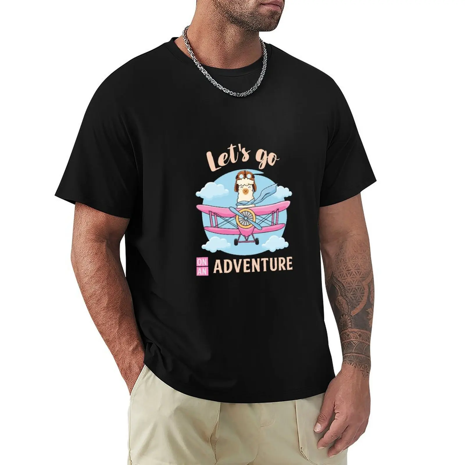 Cute Llama Let's Go On An Adventure T-Shirt anime oversizeds new edition boys animal print funny t shirts for men
Cute Llama Let's Go On An Adventure T-Shirt anime oversizeds new edition boys animal print funny t shirts for men