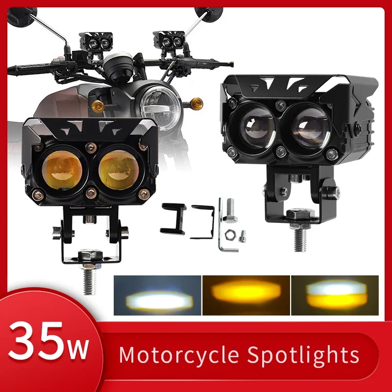 

2 Pcs Car Motorcycle LED Offroad 4x4 Spotlight Work Light Lamp with Projector lens for Boat Tractor Truck SUV Fog led Light