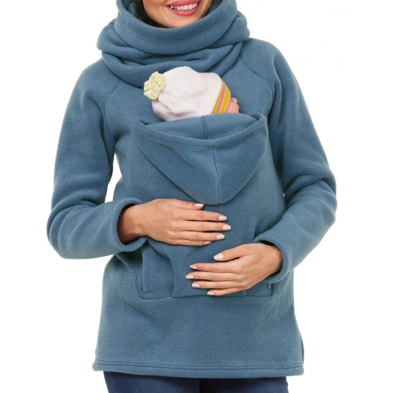 

Autumn Winter Kangaroo Coat Maternity Clothing Plus Size Pregnancy Sweater Premama Baby Carrier For 0-12 Months Pregnant Hoodies