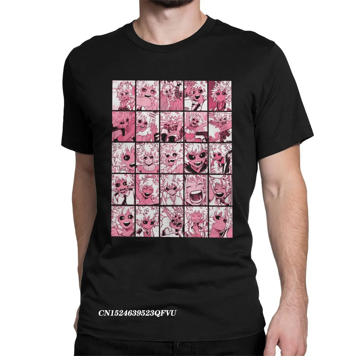 

Mina Ashido Collage Men Women Tshirt Boku No My Hero Academia Manga Pinky Awesome Tee Shirt Manga Tee Shirt Cotton