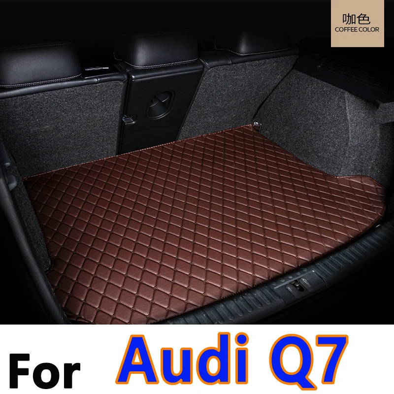 

Коврик для багажника автомобиля для Audi Q7 4L 5-Seat 2006-2015 07 08 09 10 11 12 13 14, пользовательские автомобильные аксессуары, украшение интерьера автомобиля