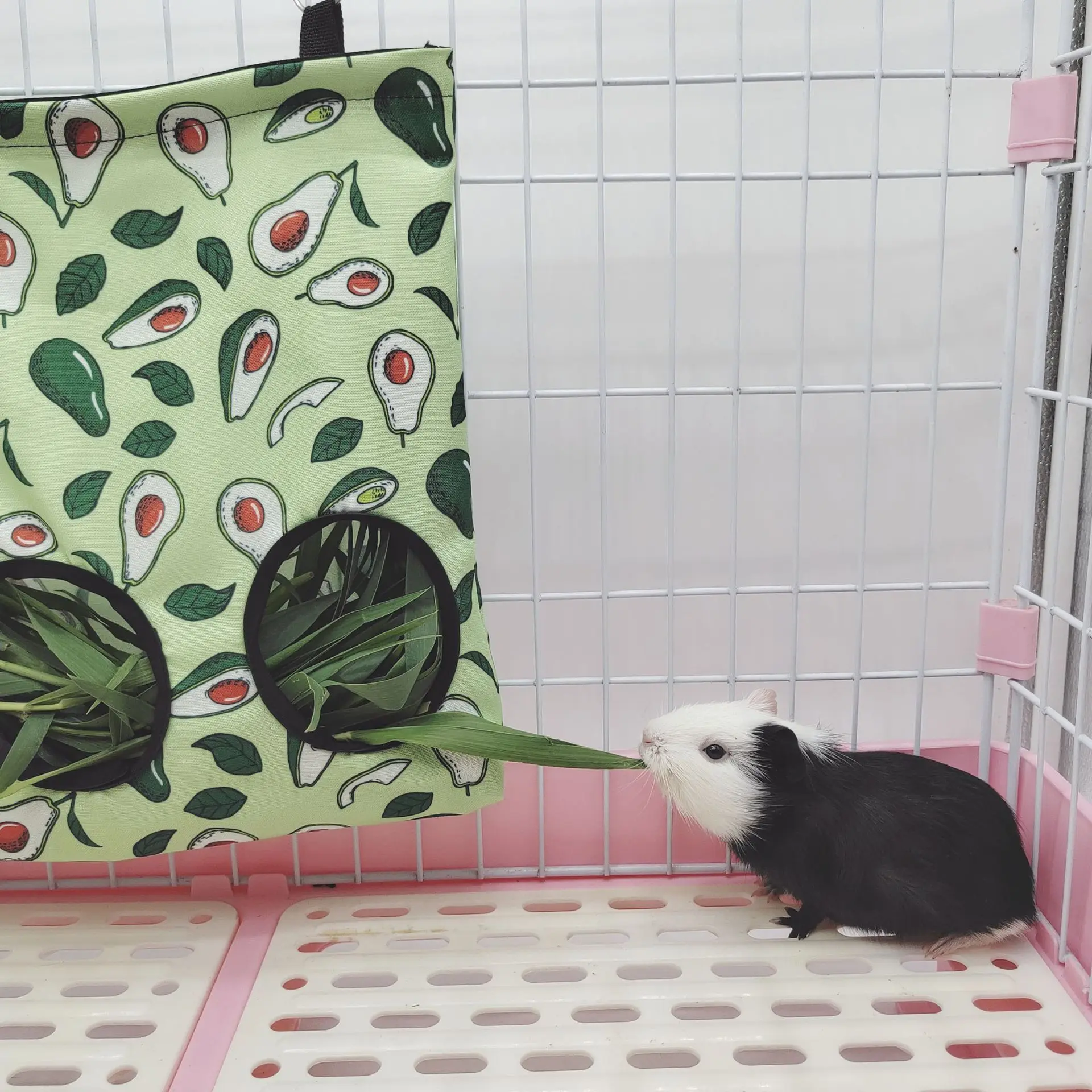 Guinea Pigs 2/3 Holes Hay Feeding Bags Strawberry Printed Rabbit Hanging Feeder Chinchilla Food Organizer Pet Cage Supplies Guinea Pigs 2/3 Holes Hay Feeding Bags Strawberry Printed Rabbit Hanging Feeder Chinchilla Food Organizer Pet Cage Supplies