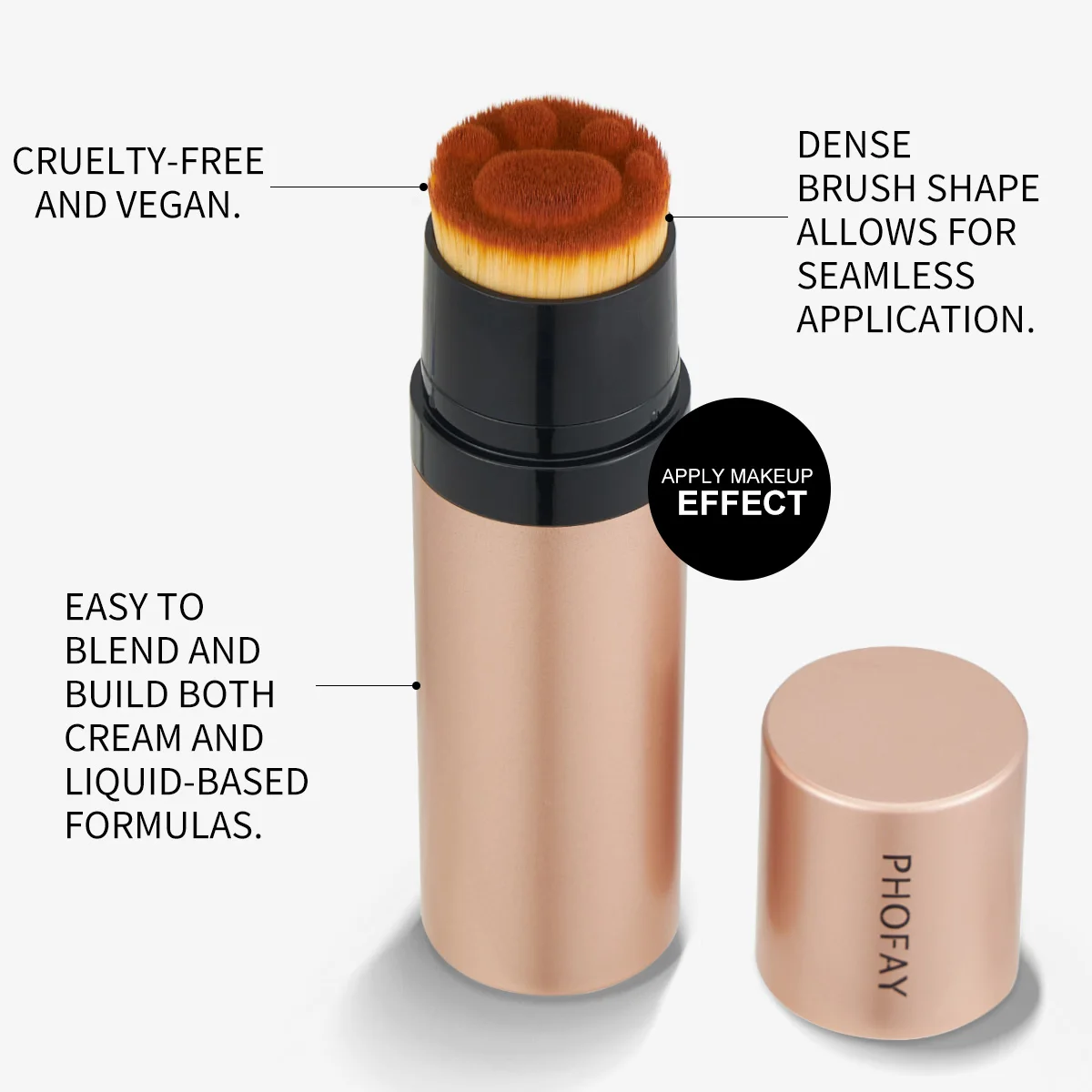 PHOFAY Contour Sticks, Highlighter Stick, Blush Stick, 3-Piece Cream Contour Set Including Contour Brush, Creates Facial Contour 21 Saf261bbe852b45f78f9263b7a16c8712V