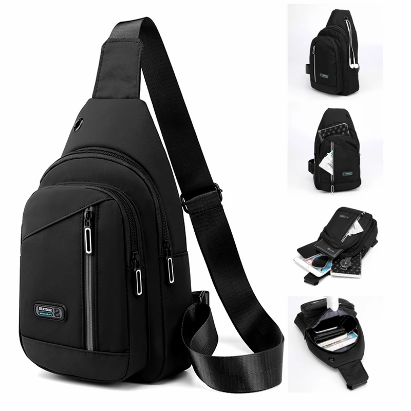 SUUTOOP Men's Multifunction Shoulder Bag Fashion Chest Bag Travel Cross body Messenger Pack with Earphones Cable Hole For Male
SUUTOOP Men's Multifunction Shoulder Bag Fashion Chest Bag Travel Cross body Messenger Pack with Earphones Cable Hole For Male