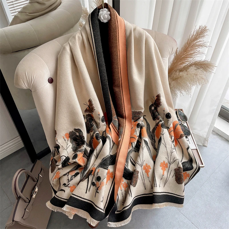 2022 High Quality Winter Cashmere Scarf Women Thick Warm Pashmina Lady Floral Fashion Shawls Wraps Stoles Blanket Bufanda
2022 High Quality Winter Cashmere Scarf Women Thick Warm Pashmina Lady Floral Fashion Shawls Wraps Stoles Blanket Bufanda