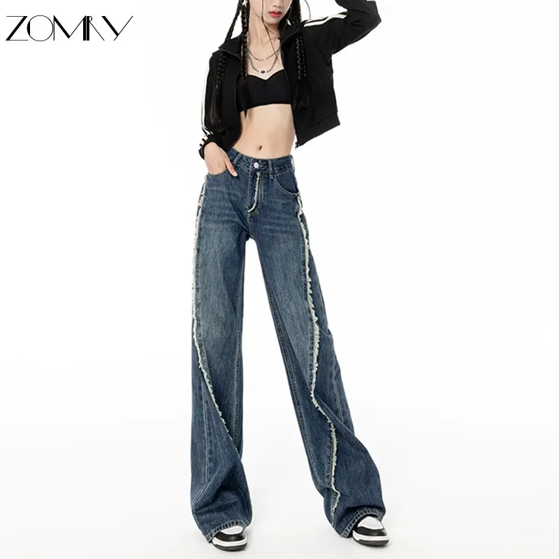 Новые хлопковые женские джинсы ZOMRY Y2k, широкие штаны, свободные штаны из денима с высокой талией и заниженной талией, рождественские персонализированные винтажные Сплетницы с кисточками
Новые хлопковые женские джинсы ZOMRY Y2k, широкие штаны, свободные штаны из денима с высокой талией и заниженной талией, рождественские персонализированные винтажные Сплетницы с кисточками
