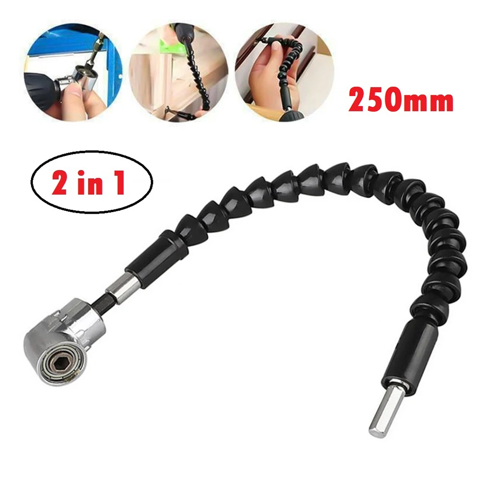 2-in-1 Degree Right Angle Drill Attachment And Flexible Angle Extension Bit Kit For Drill Or Screwdriver 1/4" Socket Adapter
2-in-1 Degree Right Angle Drill Attachment And Flexible Angle Extension Bit Kit For Drill Or Screwdriver 1/4" Socket Adapter