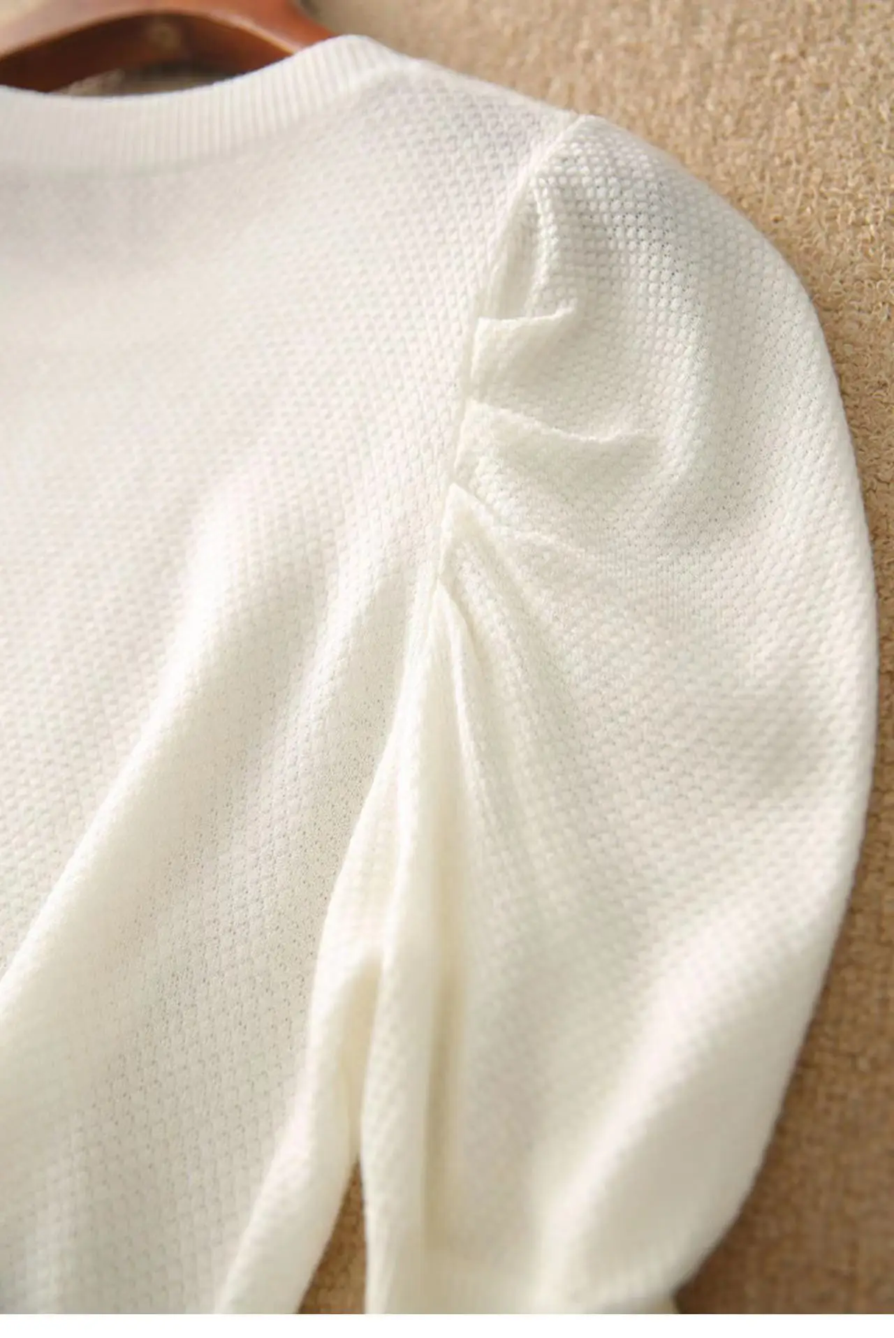 Summer Women O-Neck Cashmere Wool Knitted Pullovers Half sleeve Loose Style Jumper Knitwear Sweaters Casual Half sleeve Tops Summer Women O-Neck Cashmere Wool Knitted Pullovers Half sleeve Loose Style Jumper Knitwear Sweaters Casual Half sleeve Tops