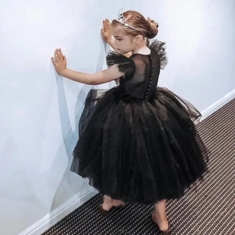 Princess Dress for Baby Girls 3-8 Years Elegant Formal Evening Ball Gown Kids Girl Black Birthday Prom Dress Wedding White Cloth
Princess Dress for Baby Girls 3-8 Years Elegant Formal Evening Ball Gown Kids Girl Black Birthday Prom Dress Wedding White Cloth