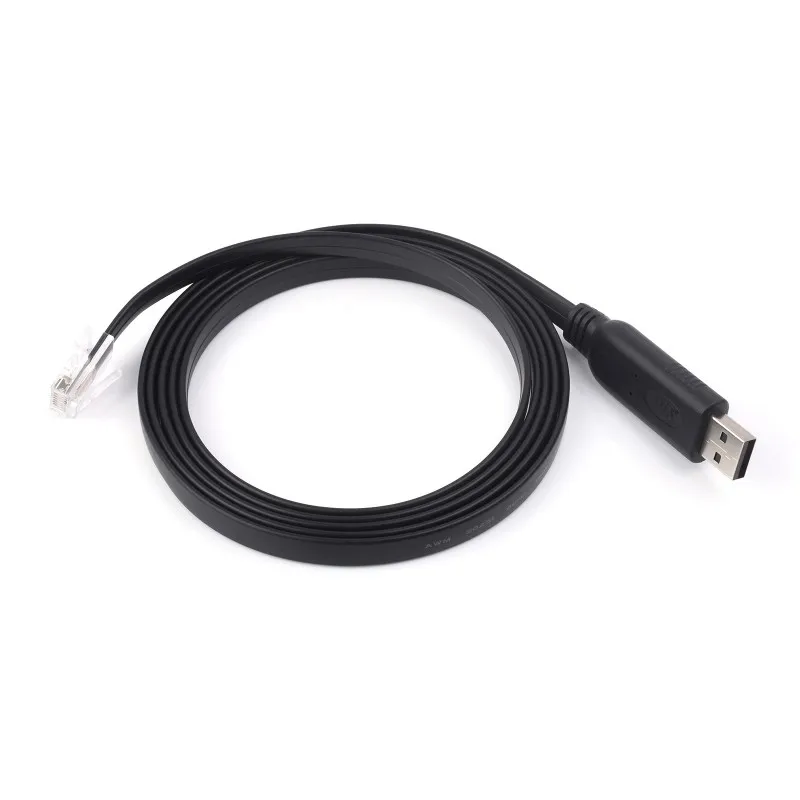 Industrial USB To RJ45 Console Cable, USB Type A to RJ45 Console Male Port, Original FT232RL Chip, Cable Length 1.8m
Industrial USB To RJ45 Console Cable, USB Type A to RJ45 Console Male Port, Original FT232RL Chip, Cable Length 1.8m