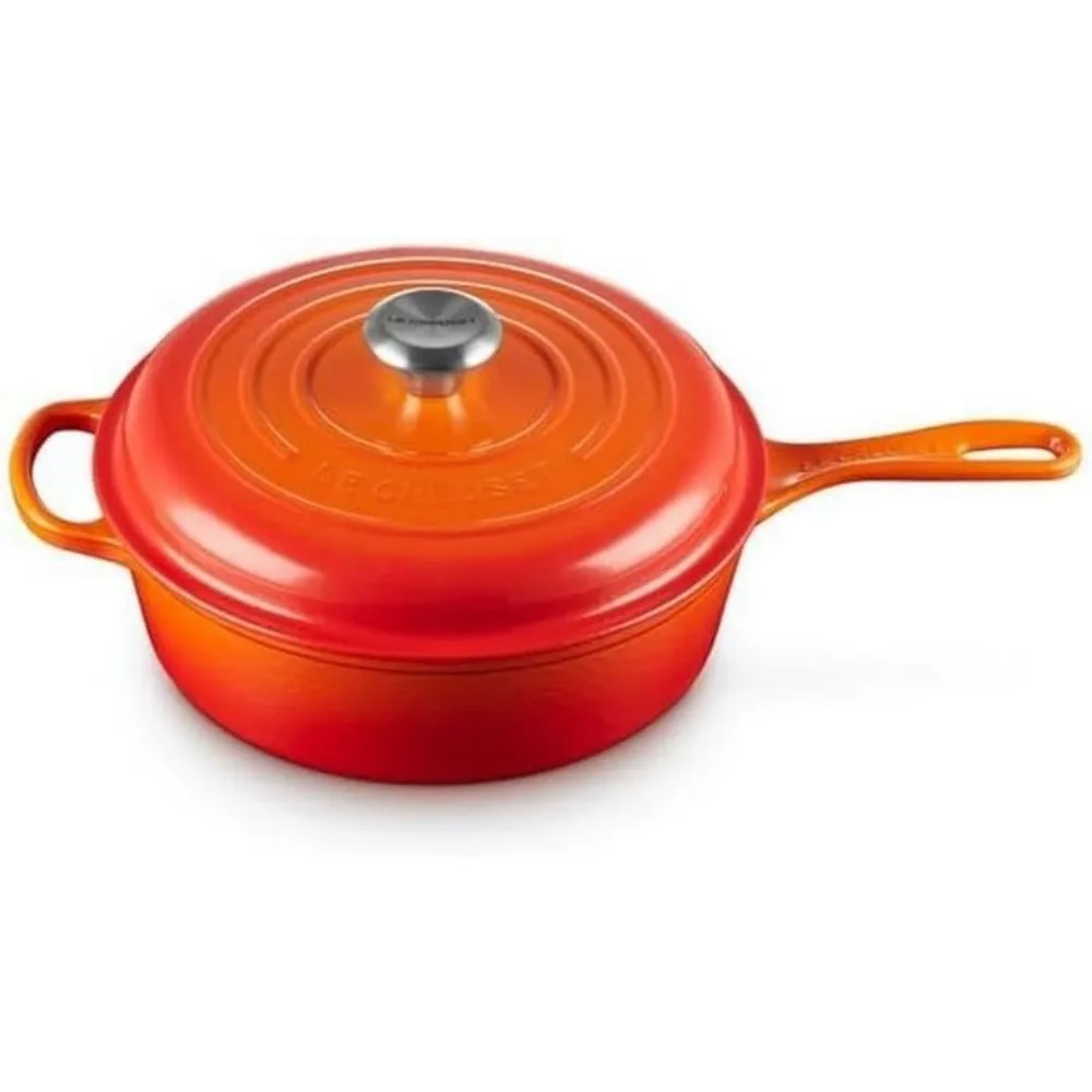 Le Creuset эмалированный чугунный фирменный кассадоу, 3,75 qt., Пламя, эмалированная отделка
Le Creuset эмалированный чугунный фирменный кассадоу, 3,75 qt., Пламя, эмалированная отделка