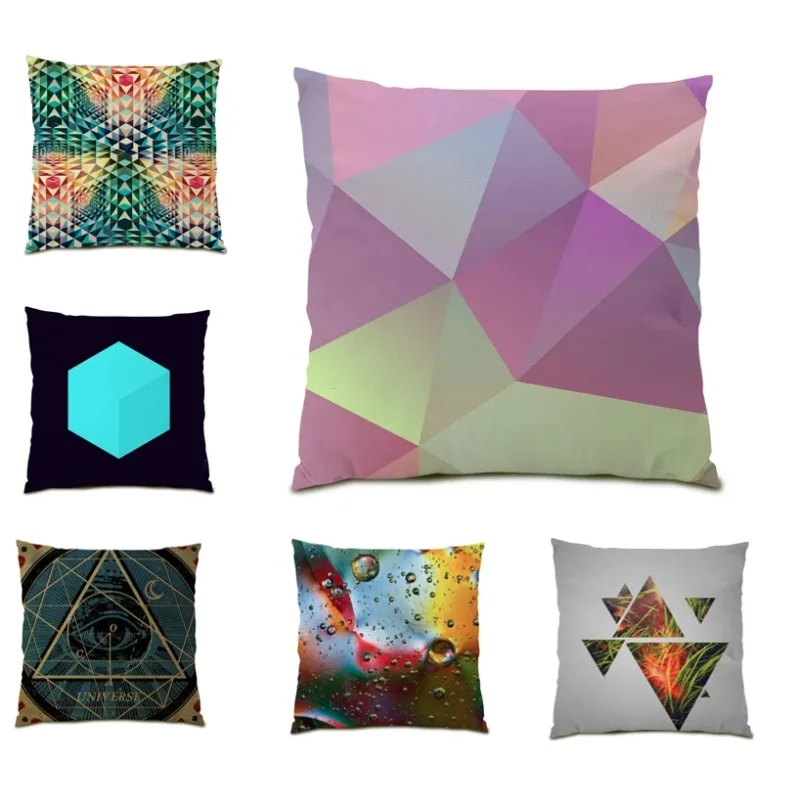 Home Decor Geometric Pillow Cases Abstract Living Room Decoration Color Geometric Bed Poster DF1529
Home Decor Geometric Pillow Cases Abstract Living Room Decoration Color Geometric Bed Poster DF1529