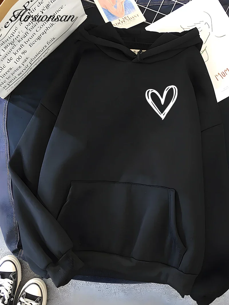 Hirsionsan Simplic Heart Print Women Sweatshirt Soft Casual Loose Vintage Female Hoodies 2023 Winter Warm Fleece Student Tops
Hirsionsan Simplic Heart Print Women Sweatshirt Soft Casual Loose Vintage Female Hoodies 2023 Winter Warm Fleece Student Tops