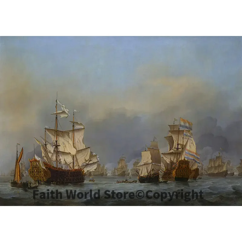GOOD quality Dutch Netherland surrender of the Royal Prince during the Four Days' Battle, print painting-
GOOD quality Dutch Netherland surrender of the Royal Prince during the Four Days' Battle, print painting-